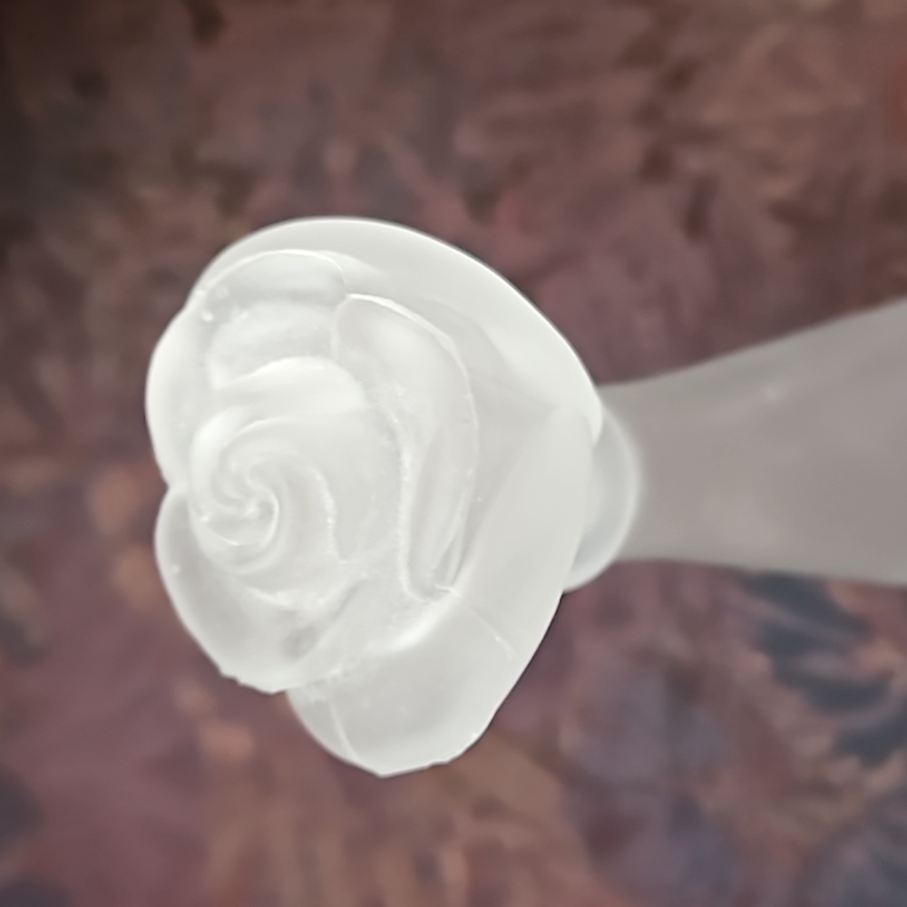 Art Glass Perfume Bottle w/ Stopper 🌼 🌸 - Picture 5 of 10
